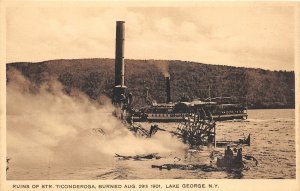 PC1/ Lake George New York RPPC Postcard c1910 Ticonderoga Steamer Disaster29