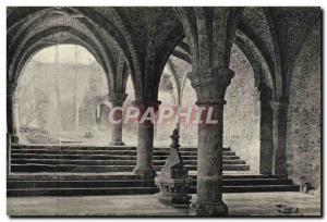 Postcard Abbey Des Vaux De Vernay Interior of the cloister