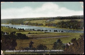 42320) Illinois OREGON Eagles Nest Bluff from Liberty Hill pm1908 - Divided Back