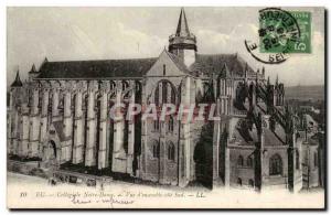 Old Postcard been Notre Dame Collegiate Church View of & # 39ensemble south c...