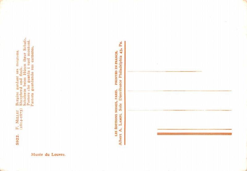 Sherpherd and Flock - F Millet