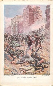 Lot of 6 Italian illustrators 1911 postcards military historical event patriotic