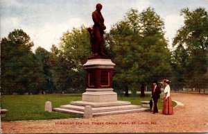 Monuments Humboldt Statue Tower Grove Park St Louis Missouri 1912