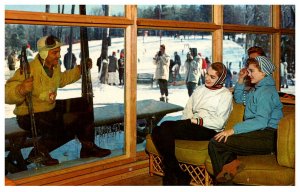 New York  Skiers in Lodge