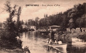 Turkey Constantinople Eaux douces d'Asie Vintage Postcard C376