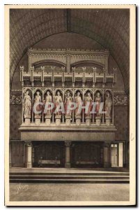 Old Postcard Chateau de Pierrefonds Oise Fireplace Hall of Preux