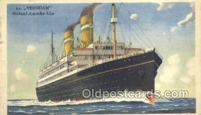 TSS Veendam Holland - America Line, Steamer, Steam Boat, Ship 1948 postal use...