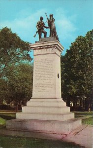 Yazoo City MS, Confederate Monument, Civil War, 1960s, Soldier & Woman, Teich