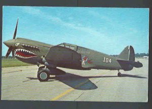 Ca 1963 PPC* 1942 CURTISS P-40E WARHAWK US FIGHTER IN WWII MINT