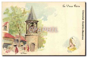 Old Postcard Old Paris Au Bon Marche The pillory Chocolate Guerin Boutron Mor...