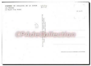 Postcard Modern Ile Rousse The Square Tino Rossi