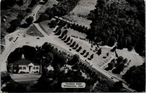 Vintage Taconic Park Aerial View Williamstown Massachusetts MA Postcard