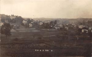 E79/ Rogers Ohio RPPC Postcard Columbiana County c1910 Birdseye View Homes