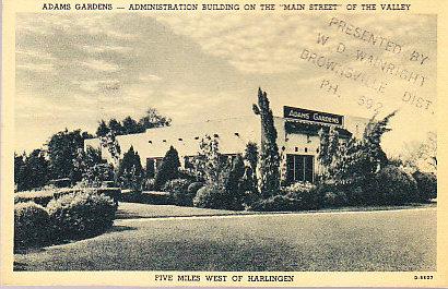 US - Texas - Adams Gardens Unused - 5 Mi. W. of Harlingen