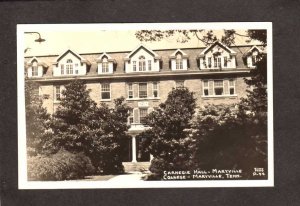 TN Carnegie Hall Maryville College Tennessee RPPC RP Real Photo Postcard