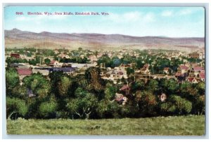 c1910 Bluffs Kendrick Park Exterior Building Sheridan Wyoming Vintage Postcard