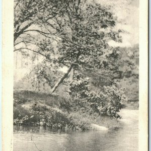 1913 Collotype Photo Landscape for Hand Coloring Postcard T.D. & Co. NY A34