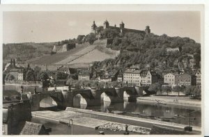 Germany Postcard - Wurzburg - Alte Mainbrucke Mit Festung Marienberg - Ref 1893A