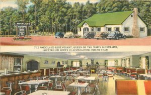 Postcard New Hampshire Woodland Restaurant autos occupation Bisbee Press 23-9380