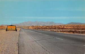 Entering New Mexico El Paso near Las Cruces - Las Cruces, New Mexico NM  