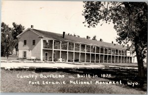 RPPC Cavalry Barracks, Fort Laramie National Monument WY Vintage Postcard E51