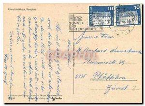 Postcard Modern Postplatz Flims Waldhaus