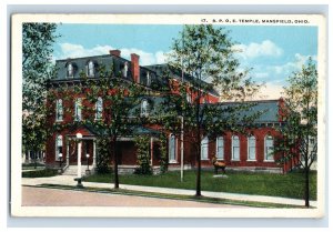 Vintage BPOE Temple, Mansfield, OH. Postcard F117E