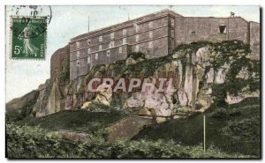 Old Postcard Belfort castle and lion