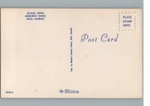 Aloha John Arquero Tours Native Warrior Hilo Hawaii Postcard