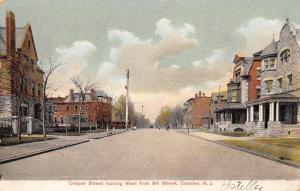 Camden New Jersey~Cooper Street~West @ 9th~Nice Homes~1907 Postcard
