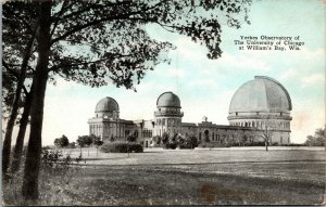 Vtg 1910s Yerkes Observatory University Of Chicago at Williams Bay WI Postcard