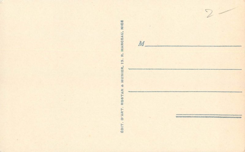 B505 France Eze sur Mer panorama postcard