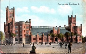 Postcard RI Providence - State Armory