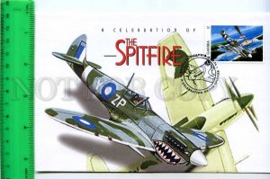 242141 GAMBIA Celebration of Spitfire PLANES 1996 year FDC