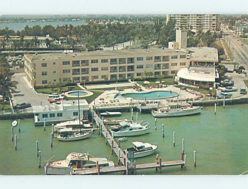 Pre-1980 RESORT MOTEL SCENE Miami Beach Florida FL AE2889