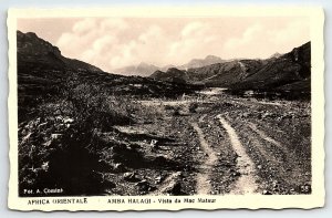 1930s ETHIOPIA AFRICA ORIENTALE AMBA HALAGI VISTA MAC MATAUR RPPC POSTCARD P2467