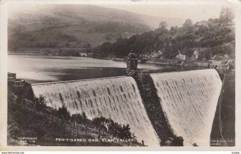 RP; PEN-Y-GAREG Dam , Elan Valley , Wales , 1938 ; TUCK