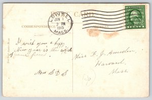 New Year Resolutions~ART DECO~Sleep 8 Hours~Eat 3 Meals~Work Play Get Keep~1915