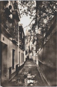 Spain Sevilla Pimenta Street Seville Vintage RPPC C186