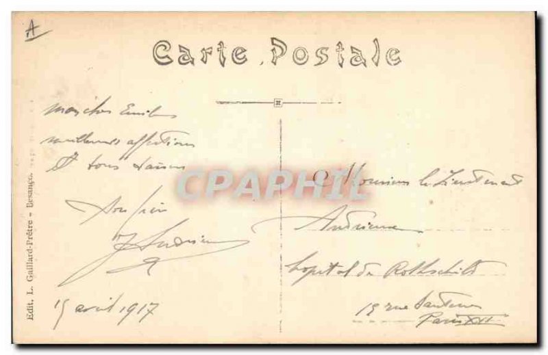 Old Postcard Belfort Gate Brisach