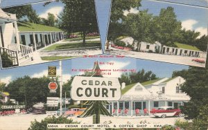KS, Clay Center, Kansas, Cedar Court Motel, Multi-View, EB Thomas Pub