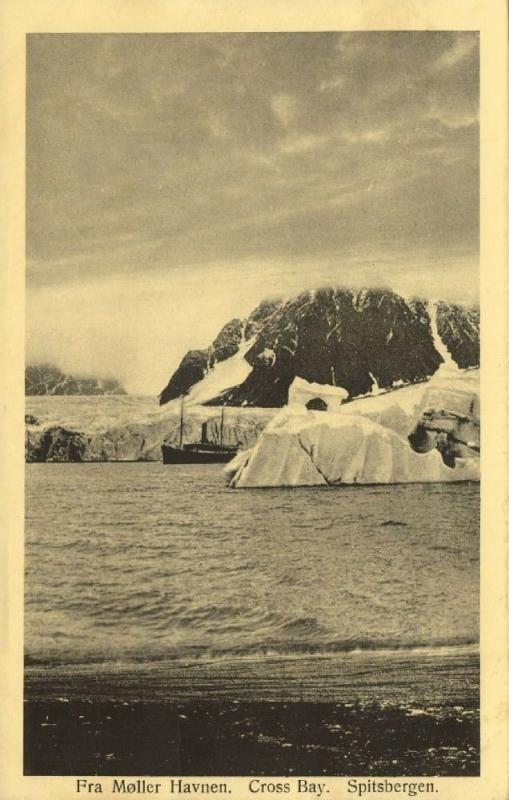 norway, SPITSBERGEN SVALBARD, Cross Bay, Fra Møller Havnen, Steamer (1920s)