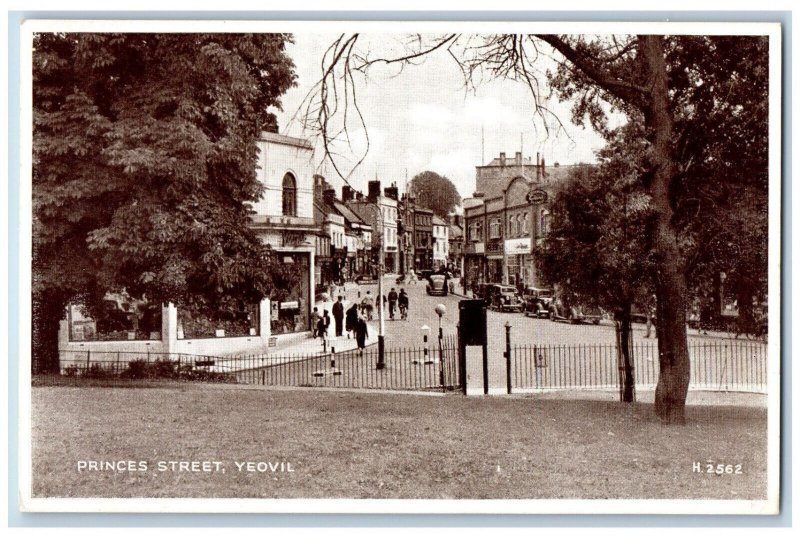 Yeovil Somerset England Postcard Princes Street c1920's Photo Brown Antique