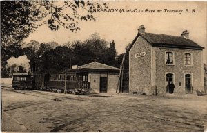 CPA AK ARPAJON La Gare du Tramway TRAM VAPEUR (977230)