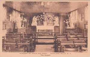 New York Highland Mills Academy Of Jesus And Mary The Chapel Albertype