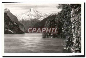 Postcard Modern Urnersee mit Bristenstock Station Rutli