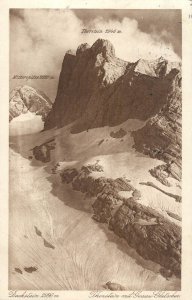 Austria Dachstein Thorstein Gosaw Glacier mountains scenic postcard