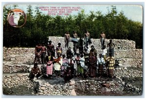 c1910 Igorotte Tribe at Igorotte Village Seattle WA Exposition Postcard