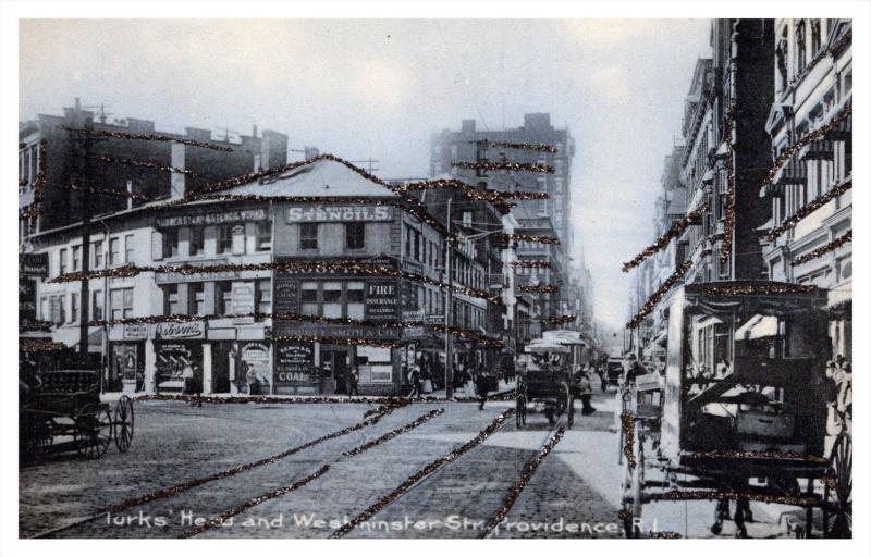 Rhode Island   Providence   Turk's Head and Westminister street , glitter