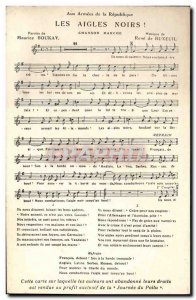 Old Postcard The Black Eagles Boukay Maurice Rene Buxeuil Raptor